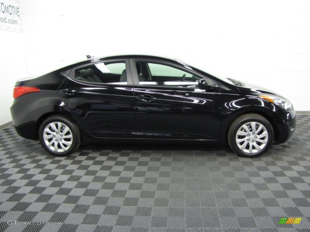 2011 Elantra GLS - Black / Black photo #5