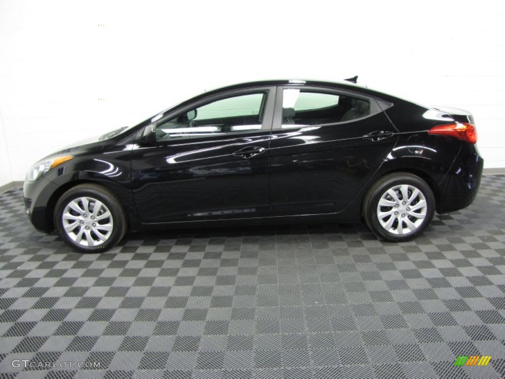 2011 Elantra GLS - Black / Black photo #6