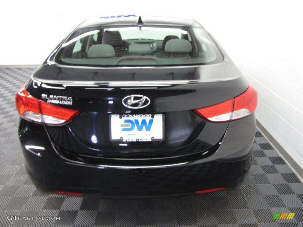 2011 Elantra GLS - Black / Black photo #8