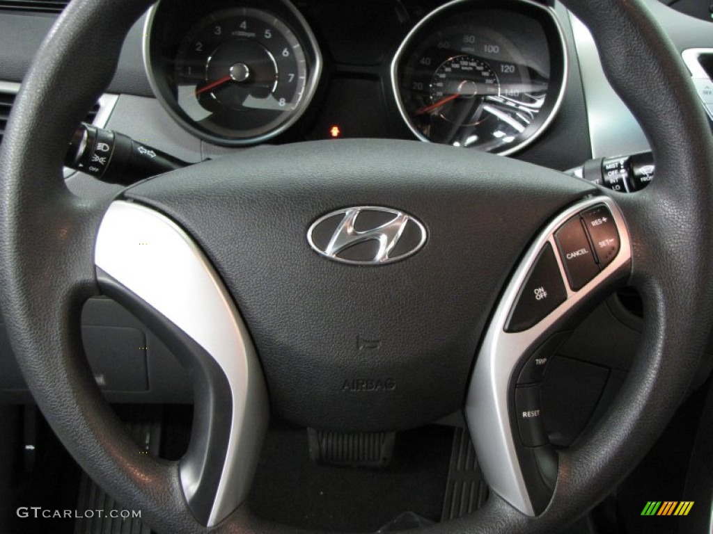 2011 Elantra GLS - Black / Black photo #9