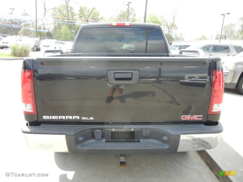 2008 Sierra 1500 SLE Crew Cab - Onyx Black / Light Cashmere photo #5