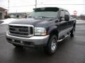 2002 True Blue Metallic Ford F350 Super Duty XLT Crew Cab 4x4  photo #1