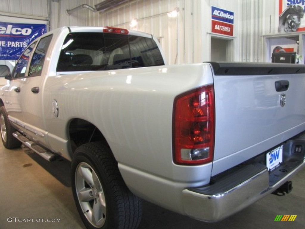 2006 Ram 1500 Laramie Quad Cab 4x4 - Bright Silver Metallic / Medium Slate Gray photo #2