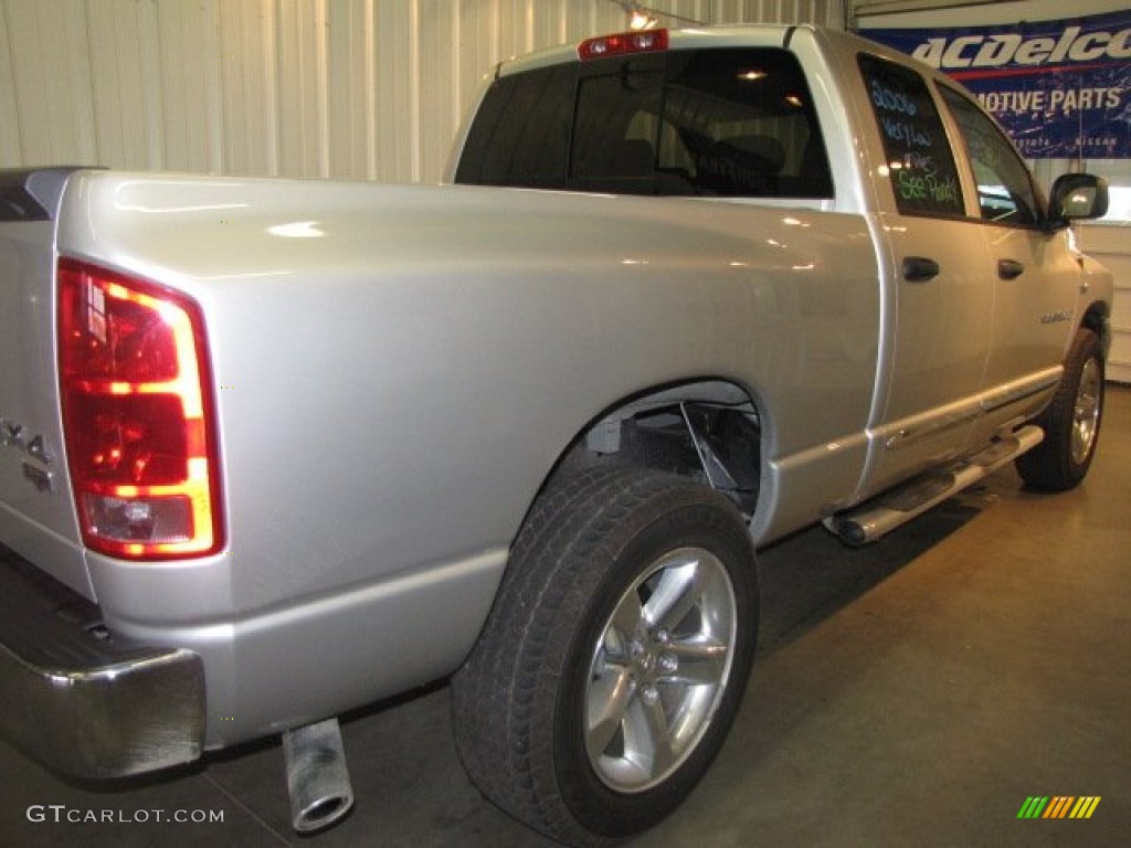 2006 Ram 1500 Laramie Quad Cab 4x4 - Bright Silver Metallic / Medium Slate Gray photo #3