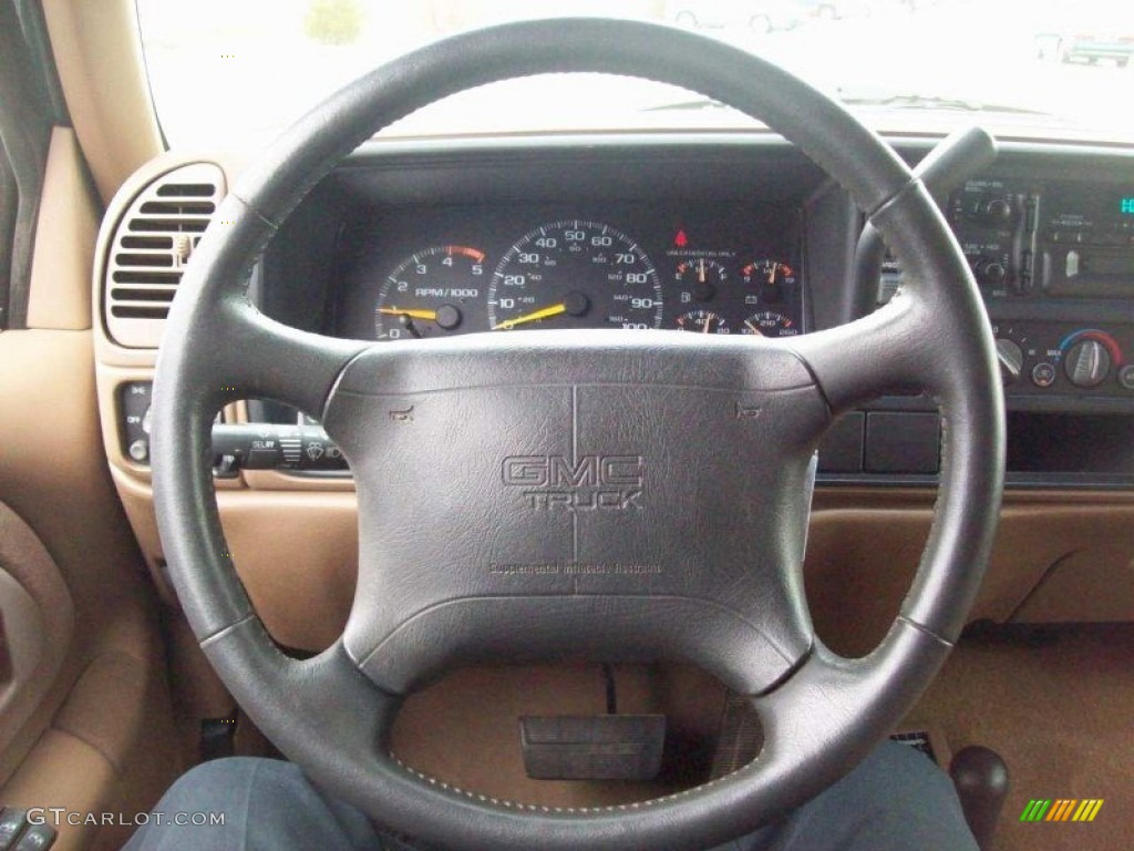 1995 Sierra 1500 SLE Extended Cab 4x4 - Forest Green Metallic / Beige photo #22