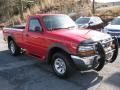 2000 Bright Red Ford Ranger XLT Regular Cab 4x4  photo #4