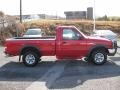 2000 Bright Red Ford Ranger XLT Regular Cab 4x4  photo #5