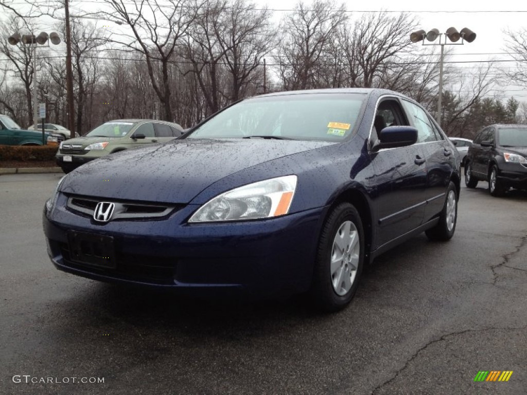 2003 Accord LX Sedan - Eternal Blue Pearl / Gray photo #5