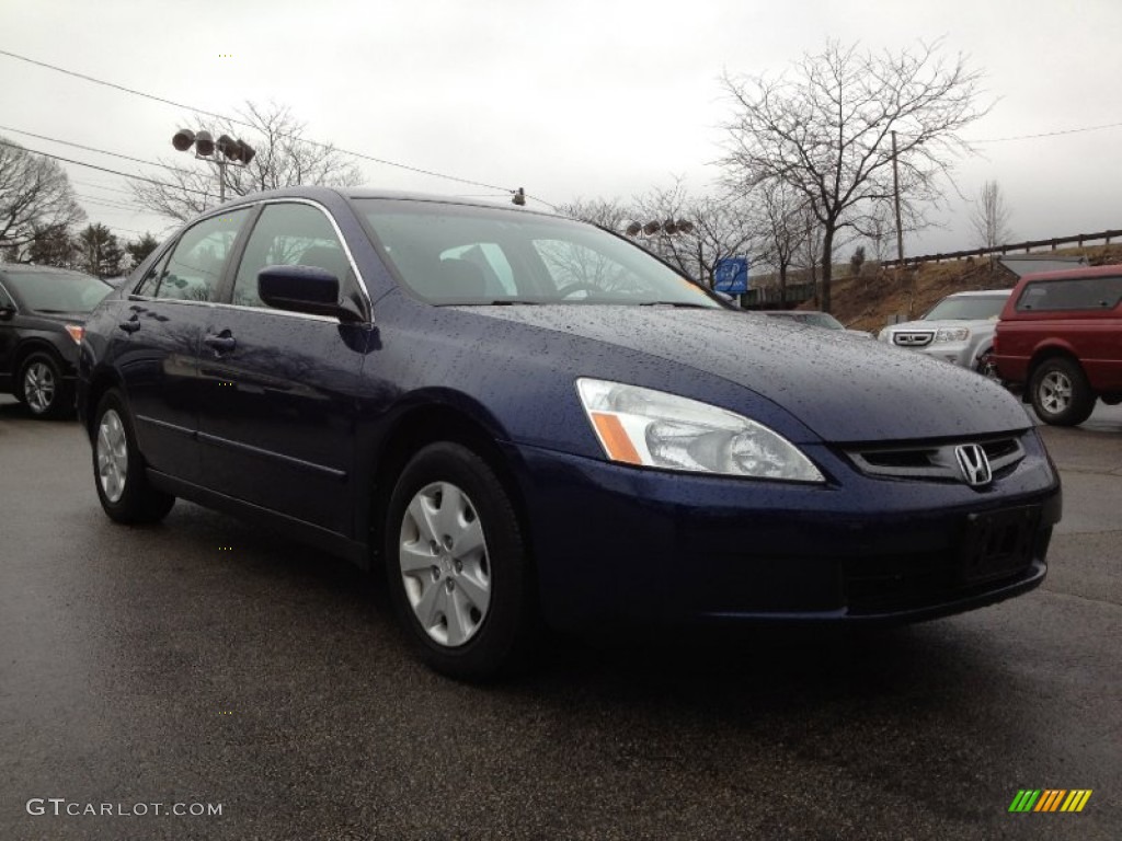 2003 Accord LX Sedan - Eternal Blue Pearl / Gray photo #7