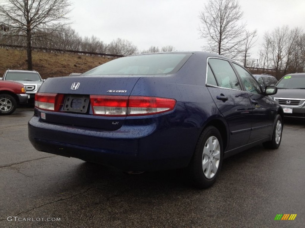 2003 Accord LX Sedan - Eternal Blue Pearl / Gray photo #9