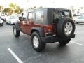 2007 Red Rock Crystal Pearl Jeep Wrangler Unlimited X 4x4  photo #3