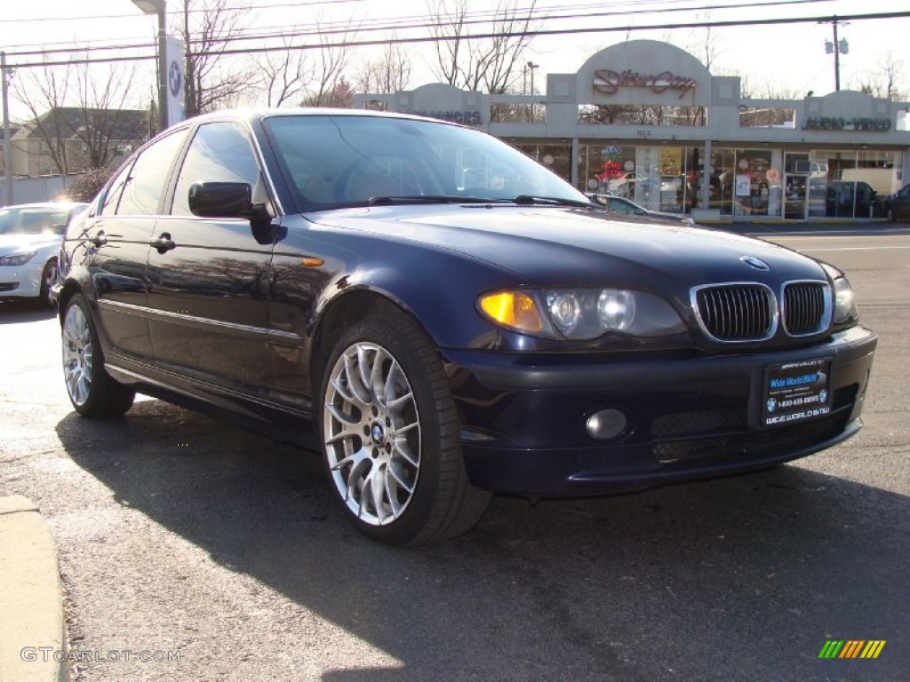 2004 3 Series 330xi Sedan - Orient Blue Metallic / Natural Brown photo #3