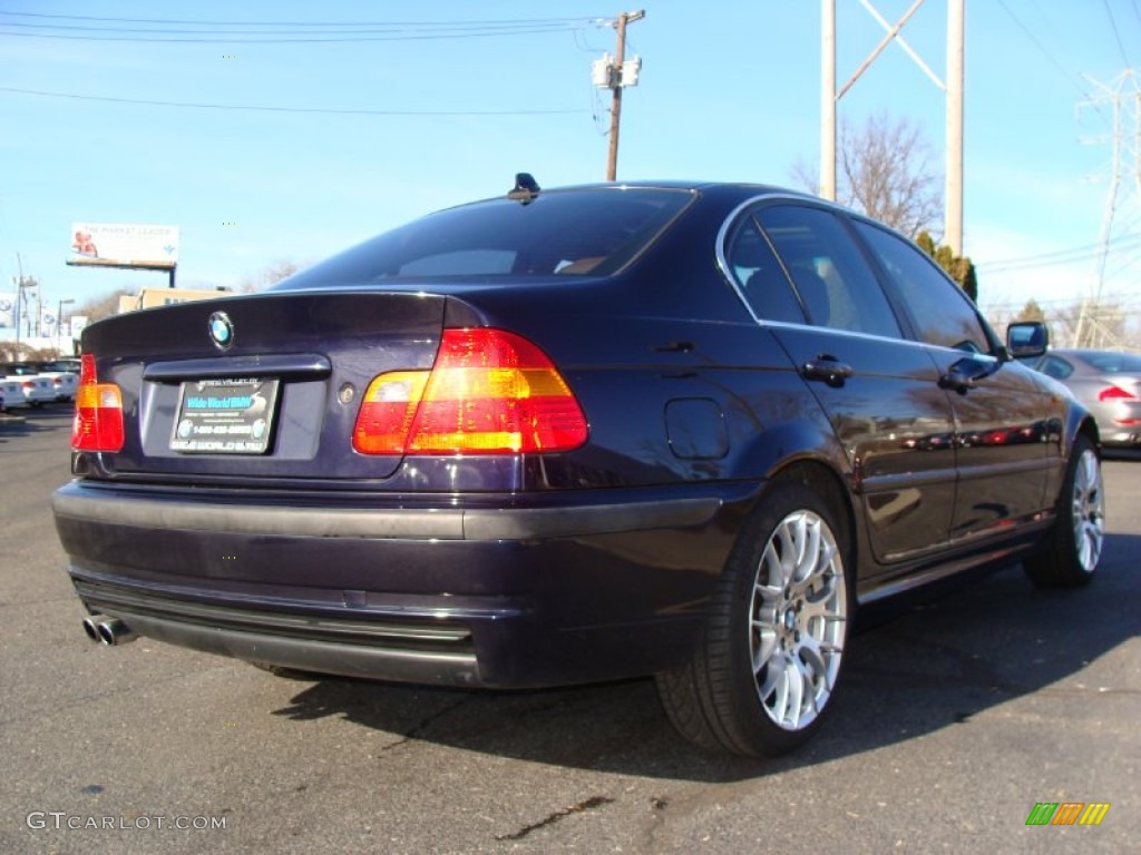 2004 3 Series 330xi Sedan - Orient Blue Metallic / Natural Brown photo #4