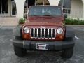 2007 Red Rock Crystal Pearl Jeep Wrangler Unlimited X 4x4  photo #8