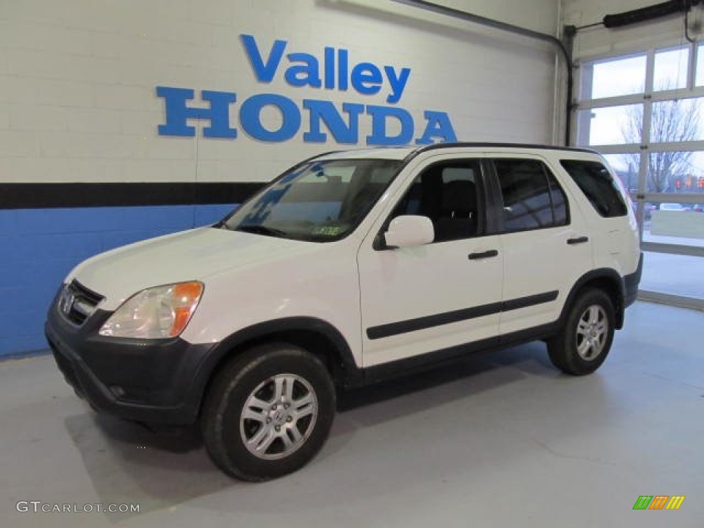2004 CR-V EX 4WD - Taffeta White / Black photo #1