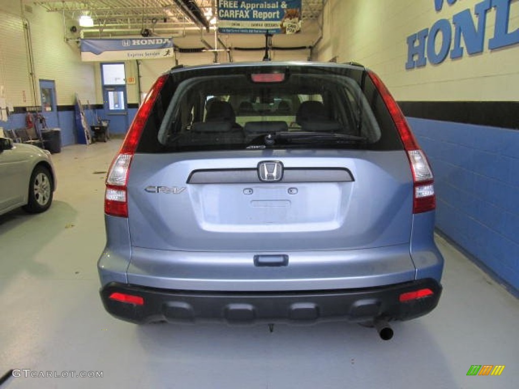 2008 CR-V LX 4WD - Glacier Blue Metallic / Gray photo #3