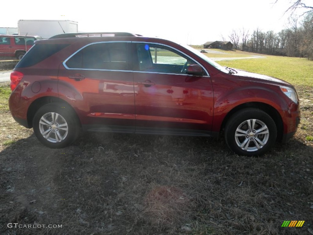 2010 Equinox LT AWD - Cardinal Red Metallic / Jet Black/Light Titanium photo #4