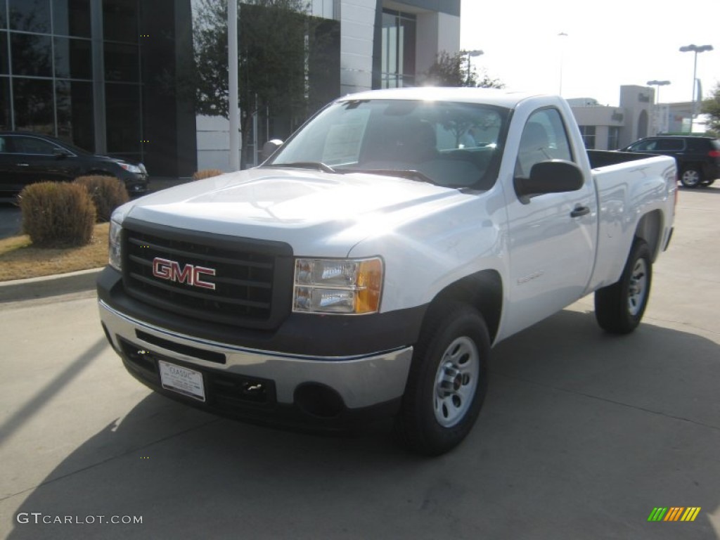 2012 Sierra 1500 Regular Cab 4x4 - Summit White / Dark Titanium photo #1