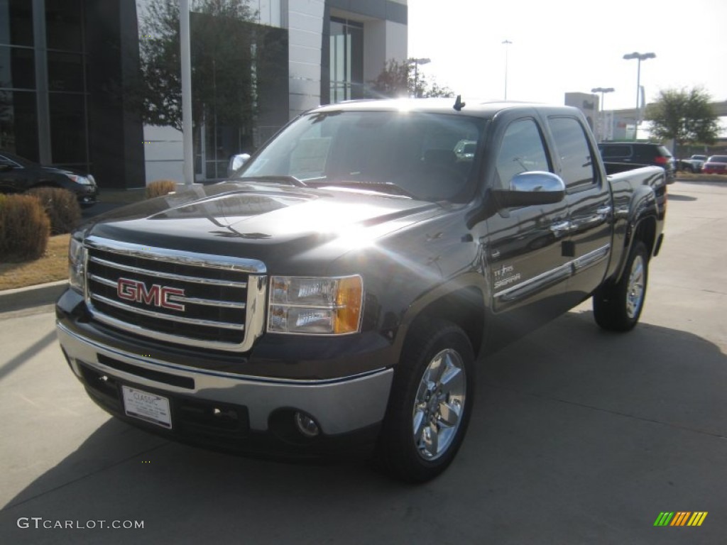 2012 Sierra 1500 SLE Crew Cab - Onyx Black / Ebony photo #1