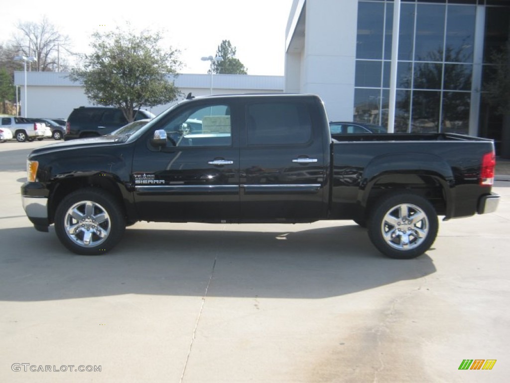 2012 Sierra 1500 SLE Crew Cab - Onyx Black / Ebony photo #2