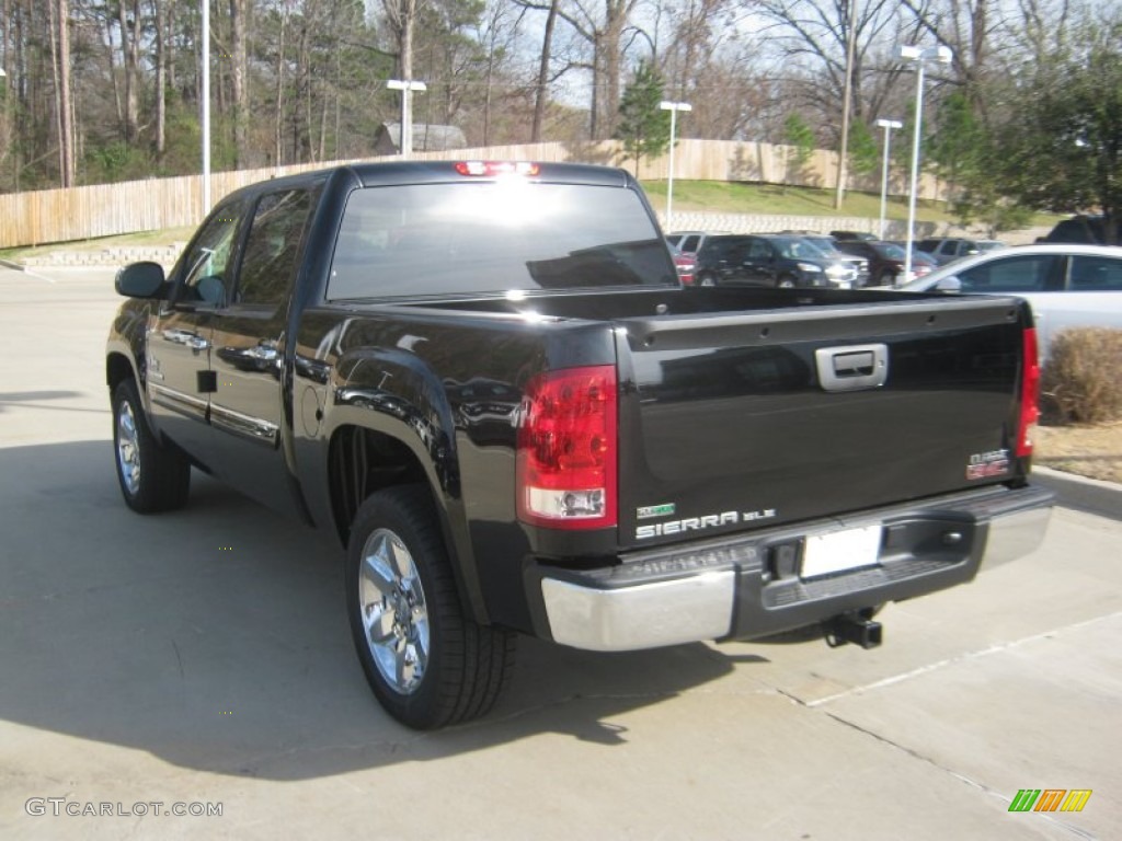 2012 Sierra 1500 SLE Crew Cab - Onyx Black / Ebony photo #3