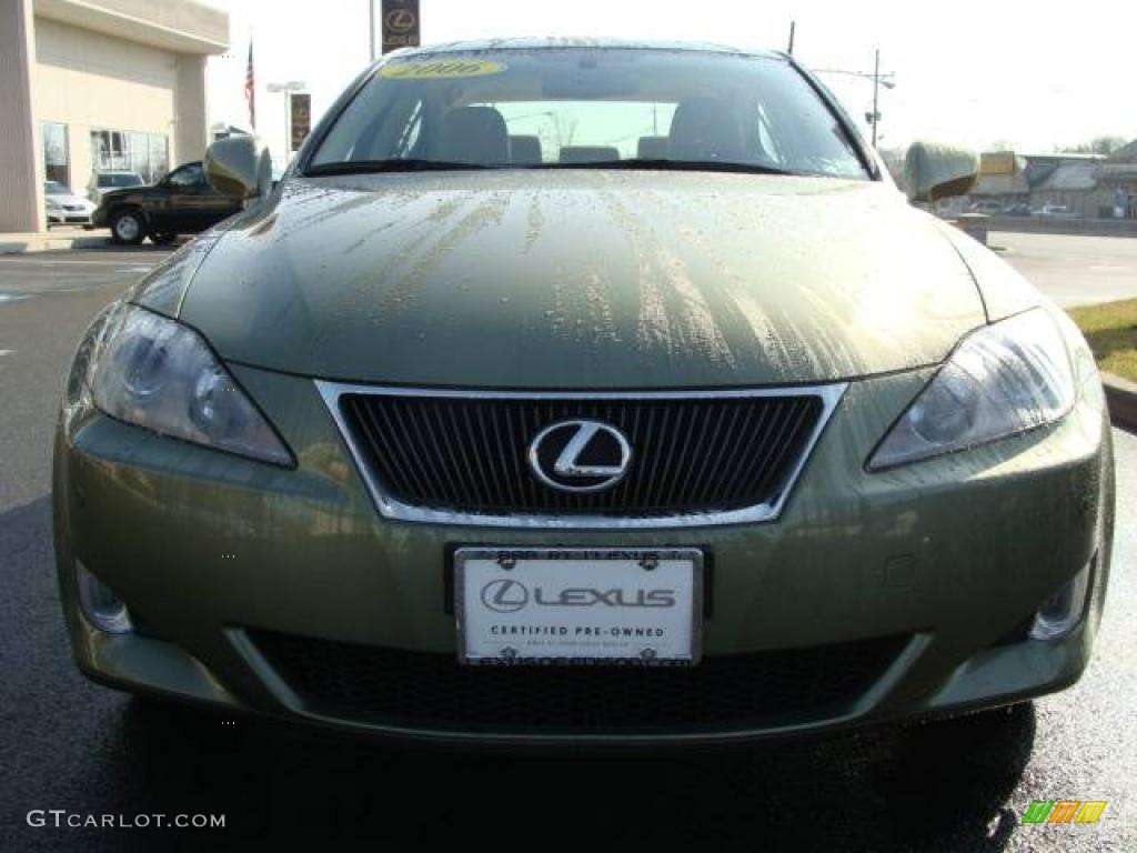 2006 IS 250 AWD - Desert Sage Metallic / Cashmere Beige photo #2