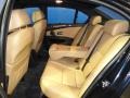 2009 BMW 5 Series Natural Brown Dakota Leather Interior Rear Seat Photo