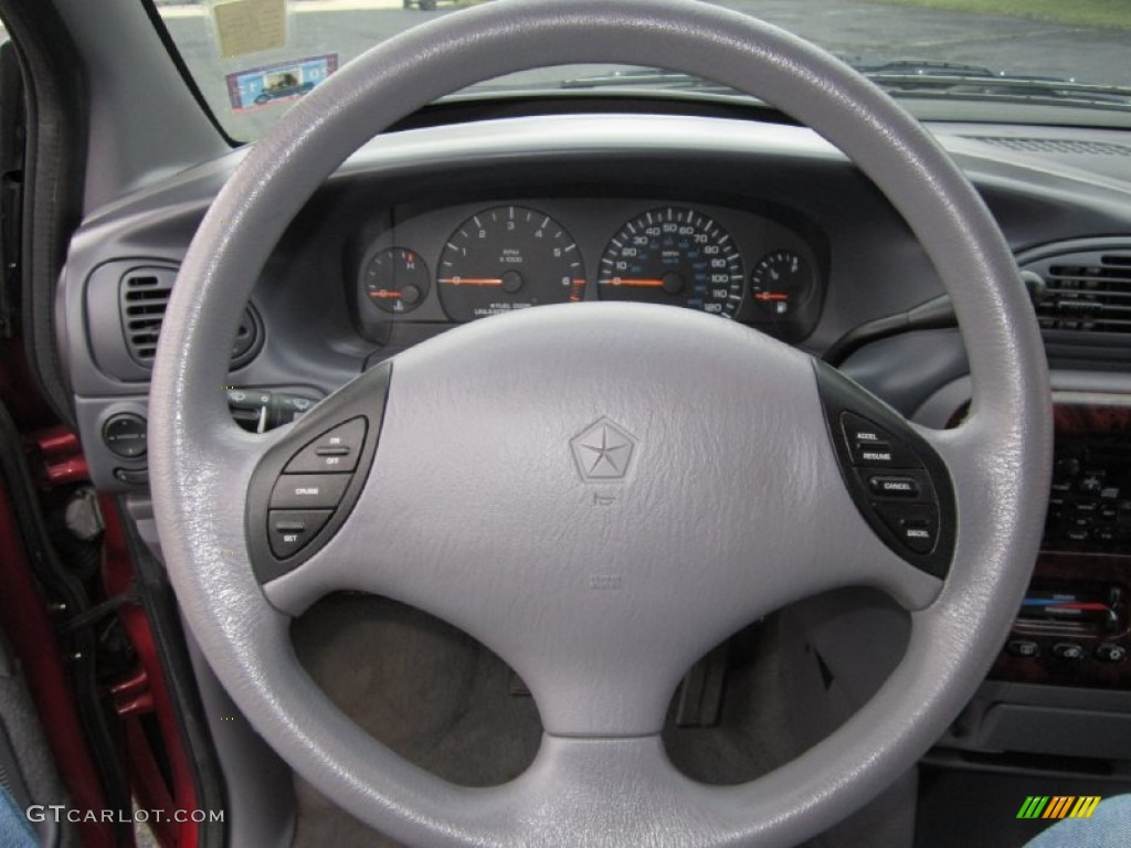 2000 Chrysler Town & Country LX Mist Gray Steering Wheel Photo #61734660