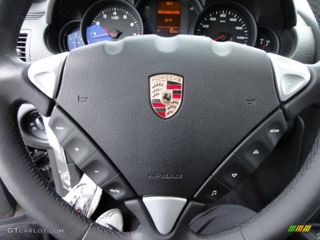 2008 Porsche Cayenne Tiptronic Black Steering Wheel Photo #61738386