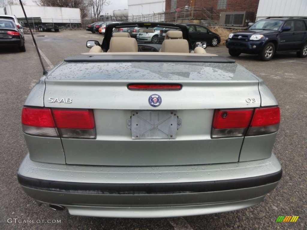 2000 9-3 SE Convertible - Sun Green Metallic / Warm Beige photo #10