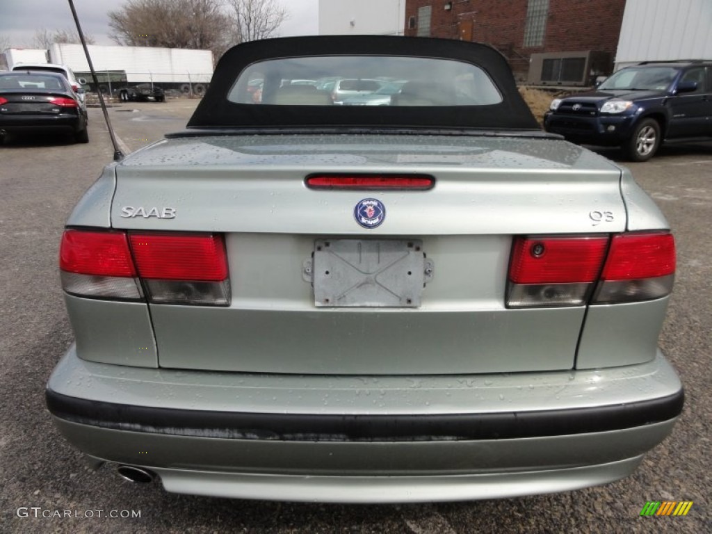 2000 9-3 SE Convertible - Sun Green Metallic / Warm Beige photo #47