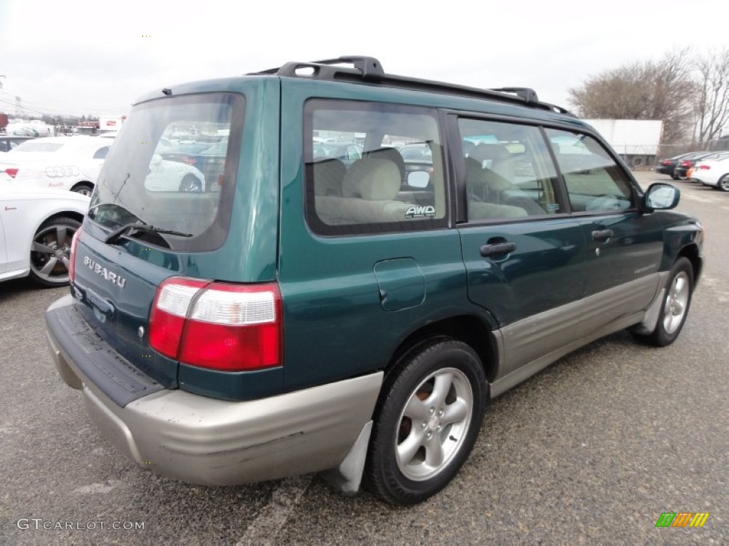 2001 Forester 2.5 S - Arcadia Green Metallic / Beige photo #9