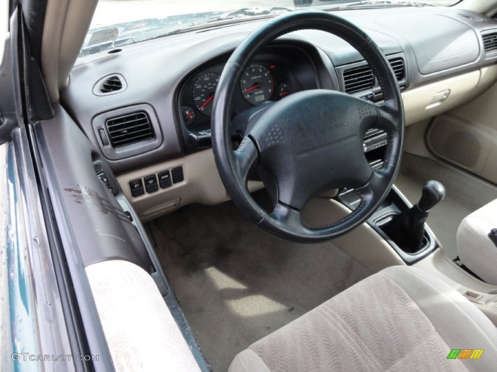 2001 Forester 2.5 S - Arcadia Green Metallic / Beige photo #13