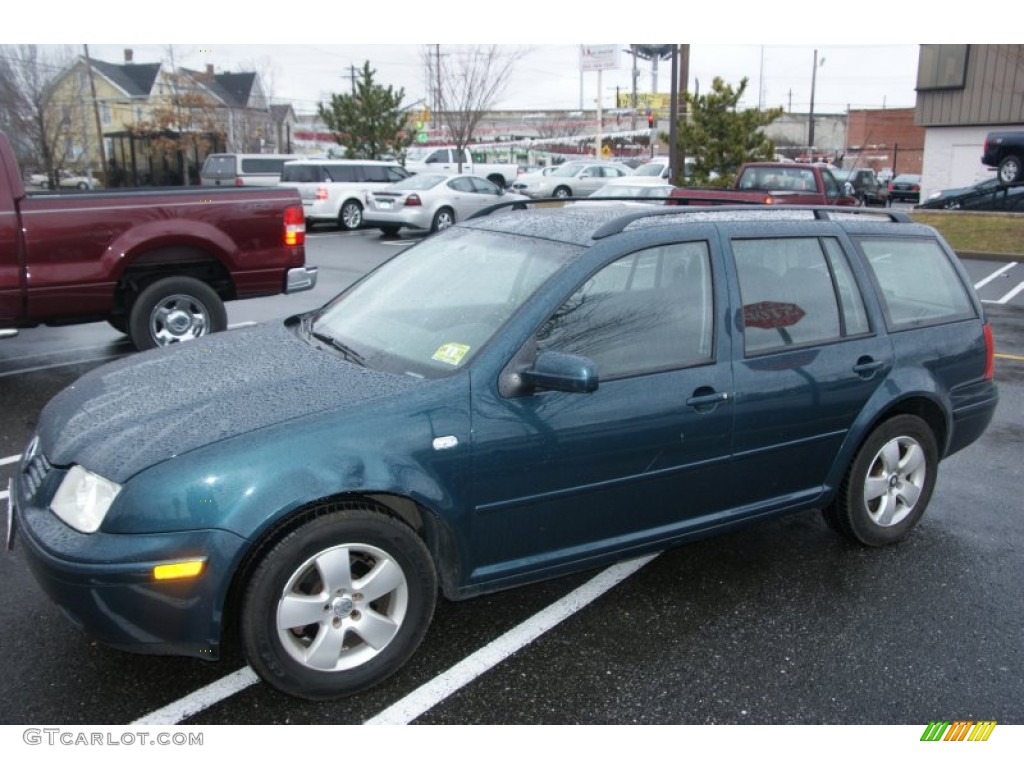 2003 Jetta GLS Wagon - Baltic Green Metallic / Black photo #1