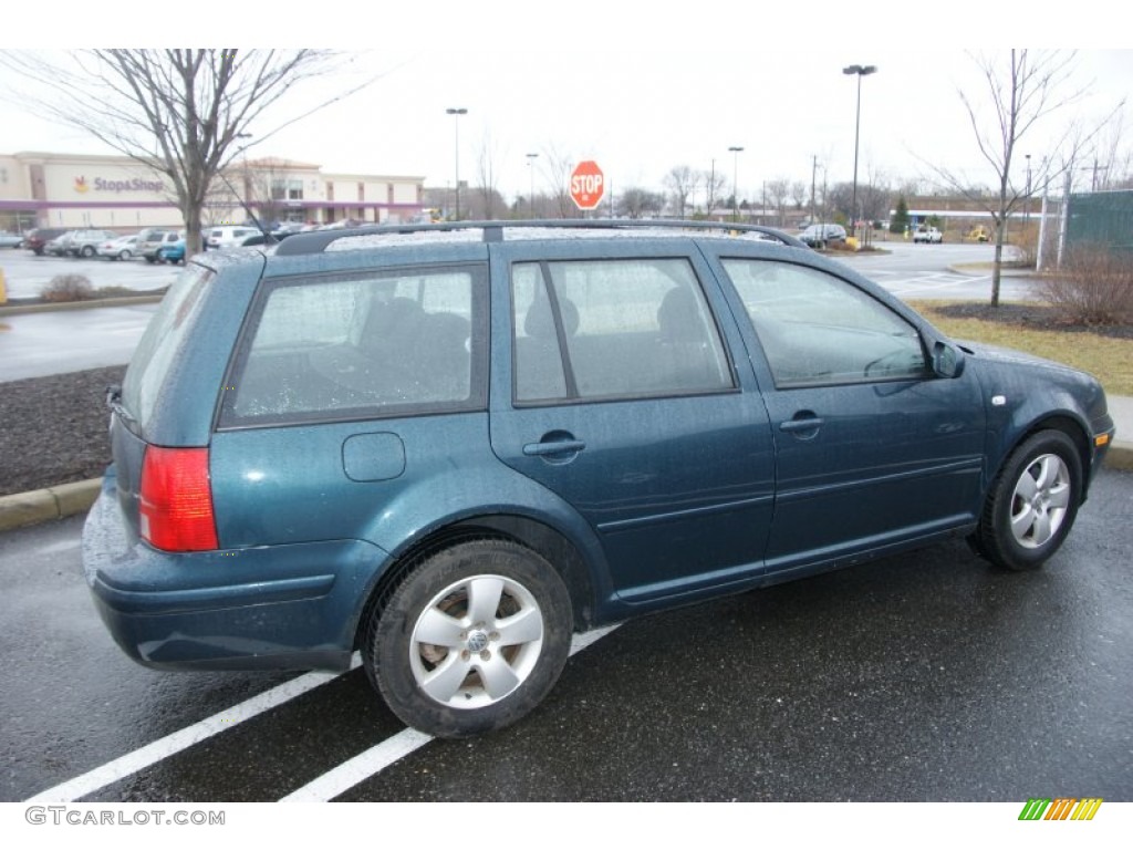 2003 Jetta GLS Wagon - Baltic Green Metallic / Black photo #4