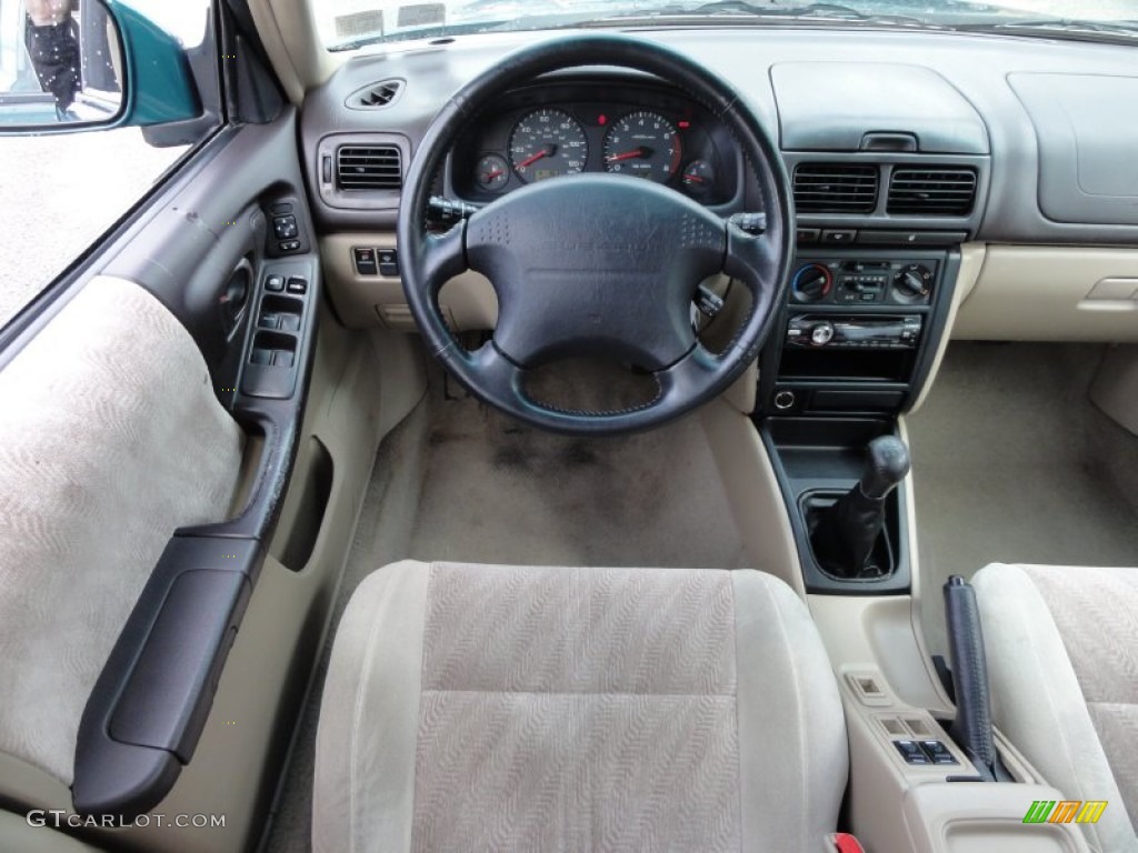 2001 Forester 2.5 S - Arcadia Green Metallic / Beige photo #30