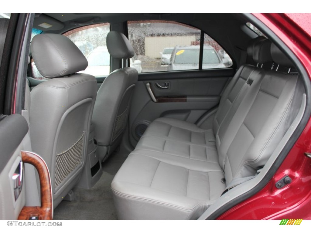 2004 Sorento EX 4WD - Ruby Red Metallic / Gray photo #13