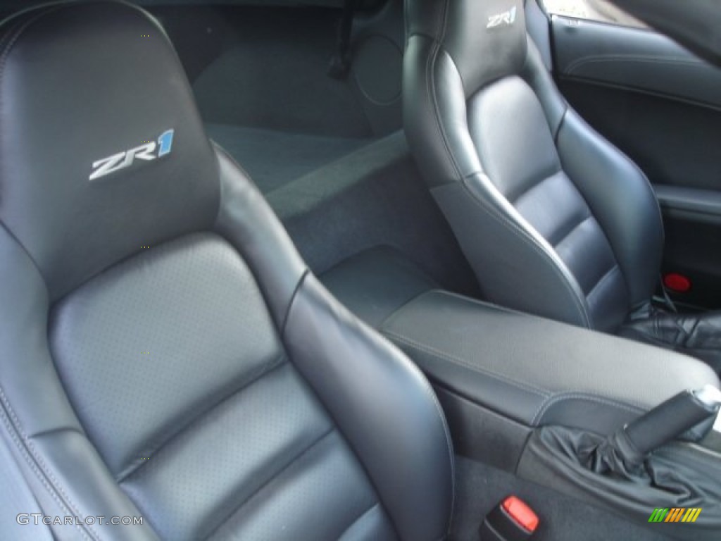 Ebony Black Interior 2010 Chevrolet Corvette ZR1 Photo #61746640