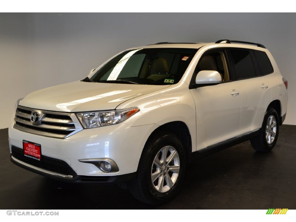 2011 Highlander SE - Blizzard White Pearl / Sand Beige photo #1