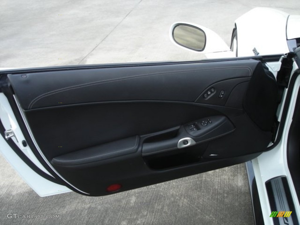 2010 Chevrolet Corvette ZR1 Ebony Black Door Panel Photo #61746892