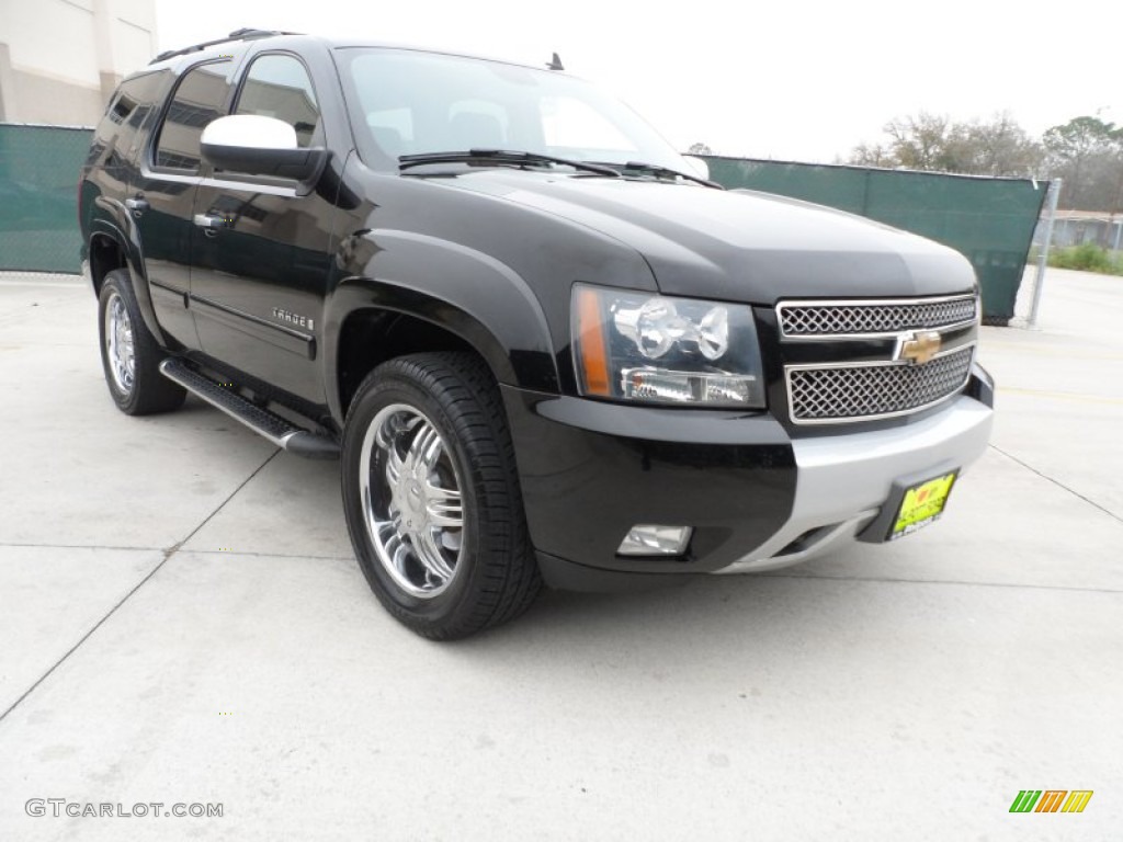 2008 Tahoe Z71 4x4 - Black / Morocco Brown/Ebony photo #1