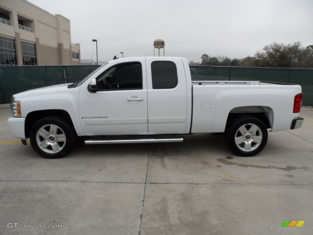 2008 Silverado 1500 LT Extended Cab - Summit White / Ebony photo #6