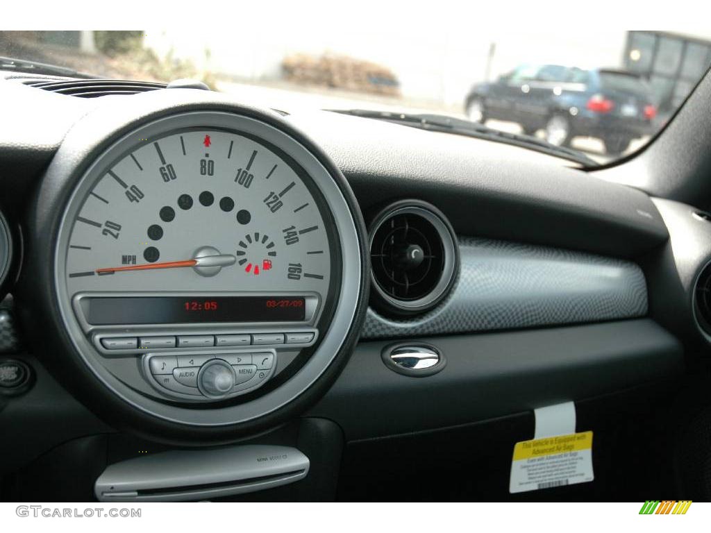 2009 Cooper S Hardtop - Midnight Black / Black/Grey photo #12