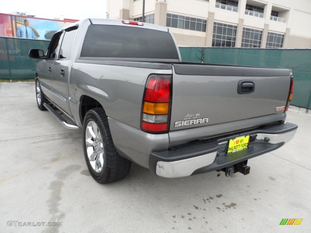 2007 Sierra 1500 Classic SL Crew Cab - Steel Gray Metallic / Dark Pewter photo #5