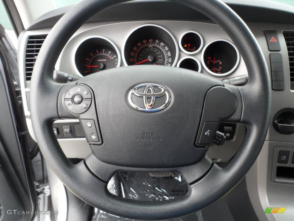 2012 Toyota Tundra TSS CrewMax Graphite Steering Wheel Photo #61750985
