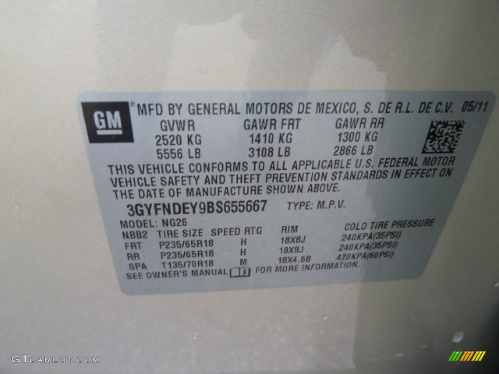 2011 SRX 4 V6 AWD - Gold Mist Metallic / Shale/Ebony photo #19