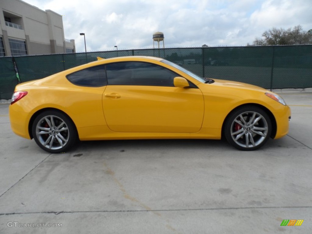 Interlagos Yellow 2012 Hyundai Genesis Coupe 3.8 R-Spec Exterior Photo #61751736