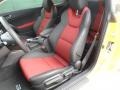 Black Leather/Red Cloth 2012 Hyundai Genesis Coupe 3.8 R-Spec Interior Color