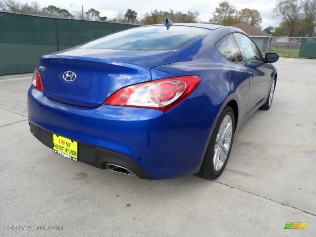 2012 Genesis Coupe 2.0T - Shoreline Drive Blue / Black Cloth photo #3