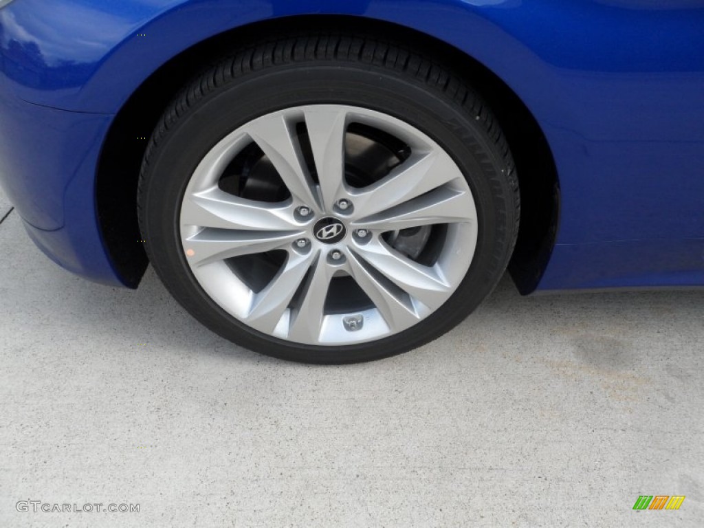 2012 Genesis Coupe 2.0T - Shoreline Drive Blue / Black Cloth photo #11